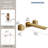 2 Handle 3-Hole Wall Mounted Roman Tub Faucet-125401145