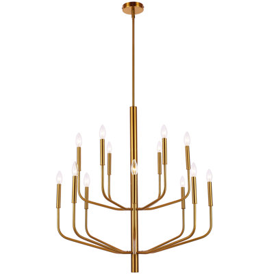 Lustre noir 840W Lambert