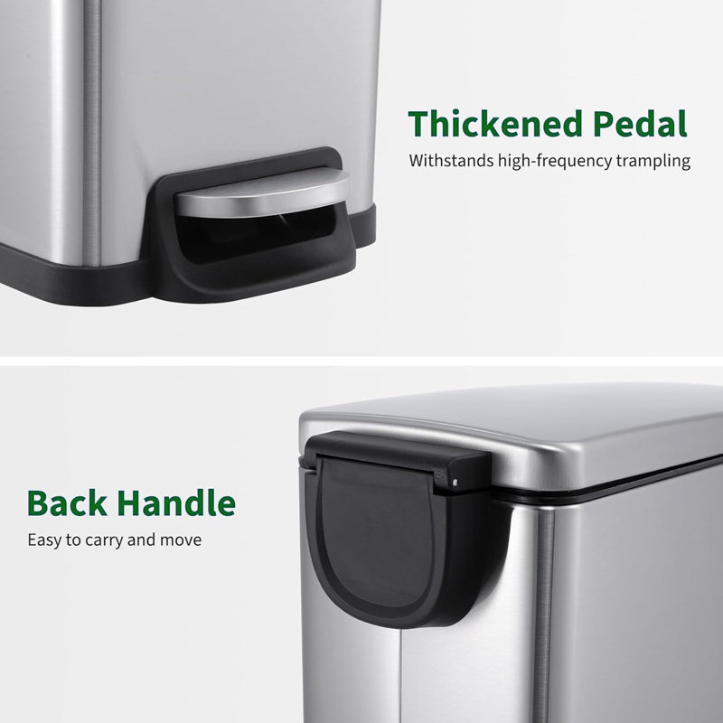 Stainless Steel Step On Kitchen Rubbish Bin