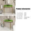 Meuble-lavabo autoportant simple avec comptoir en céramique et drain-106480395