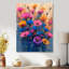 Fleurs bleues et bleues éclatantes - Art mural-958711516-958711519