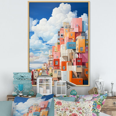 " Cubic Condo Tower In Style Of De Stijl I "