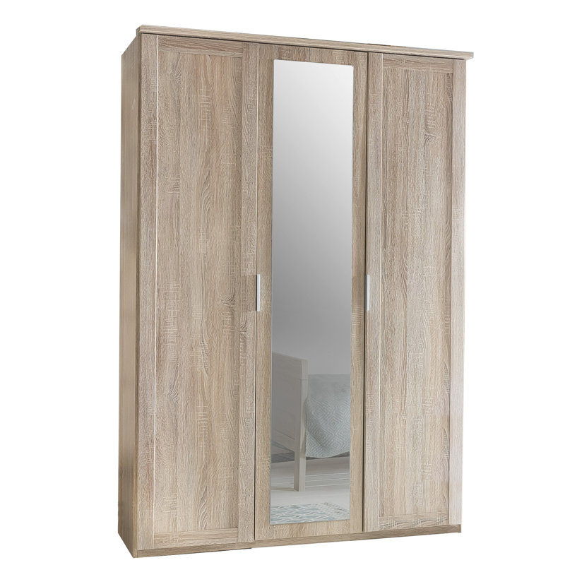 Wiburgh 3 Door Manufactured Wood Wardrobe, Braun