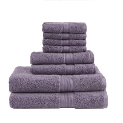 100% Cotton 8 Piece Antimicrobial Towel Set