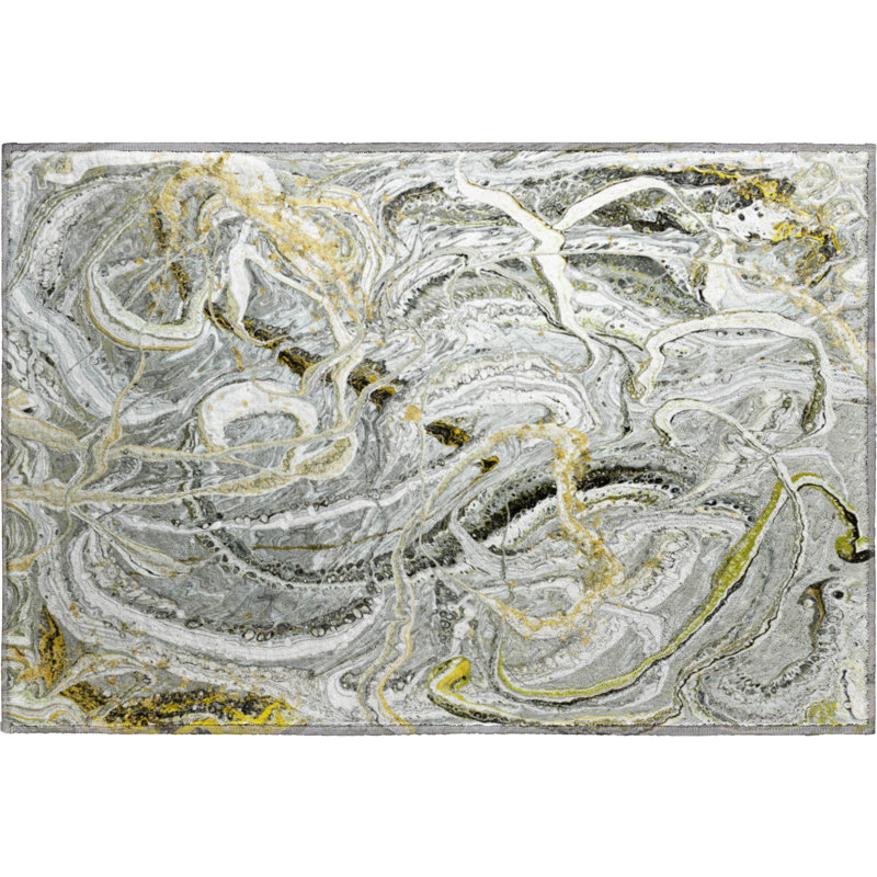 Premium Machine Washable Chananya Cyclone Rug, Rectangle 1'8" x 2'6"
