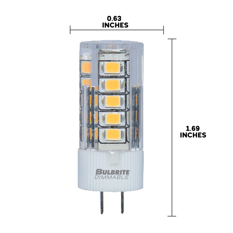 30 Watt Equivalent, JC LED, Non-Dimmable Light Bulb, Base
