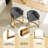 Counter Height Bar Stool Barrel Counter Stool With Backrest,Silver-Gray Velvet Gold Metal Base-993043390-990087651