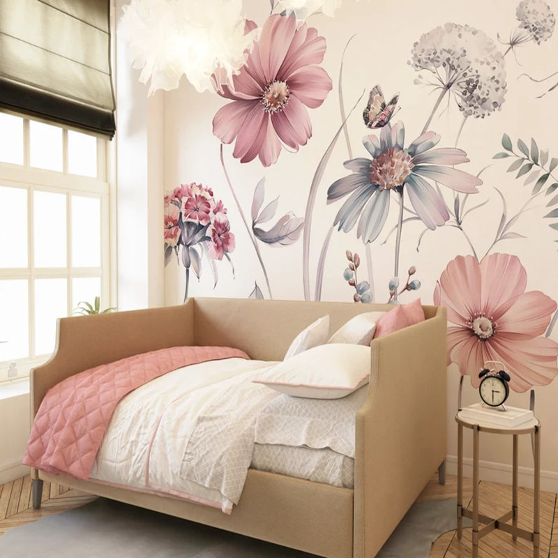 Pastel Petal Whispers, 118" L x 236" W