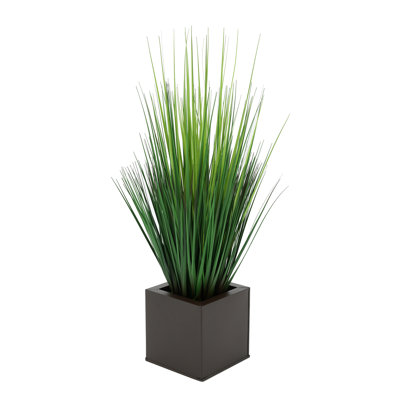 27'' Faux Reed Grass in Metal Pot