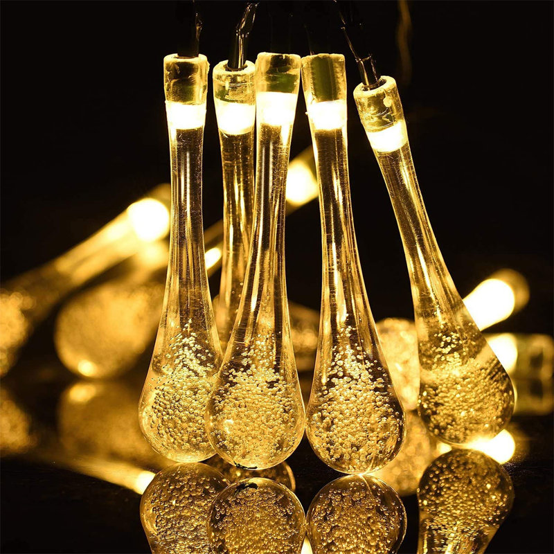 Mini guirlande de 30 lumières de Noël en forme de guirlande solaire de 30,3 pi Pineville