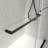 6076 Inch North American Frameless Double Sliding Matte Black Shower Door With Adjustable Soft Closing Function 8Mm Tempered Glass With Nano Easy Cleaning And Stick Explosion-Proof Menbrance