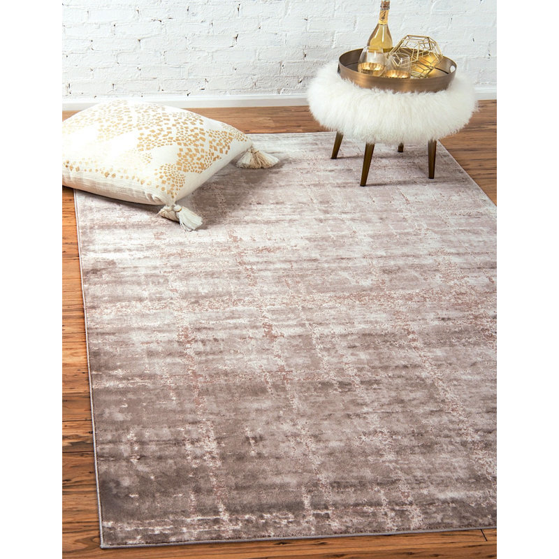 Heights Abstract Indoor Rug, Rectangle 4' x 6'
