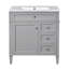 Meuble-lavabo moderne avec lavabo supérieur, meuble-lavabo moderne avec 2 tiroirs et tiroir escamotable, meuble-lavabo simple-128972921