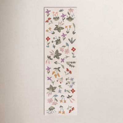 Hand-Tufted Wool Floral Outdoor Rug