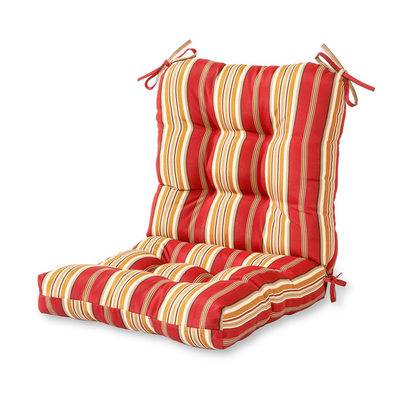 Coussin de chaise d'extérieur Lester, 1, H 21 po x l 21 po x P 21 po, Rayures Roma