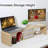 Dual Monitor Stand Riser with 2 Drawers-Length and Angle Adjustable shelf Riser with Storage-302151773