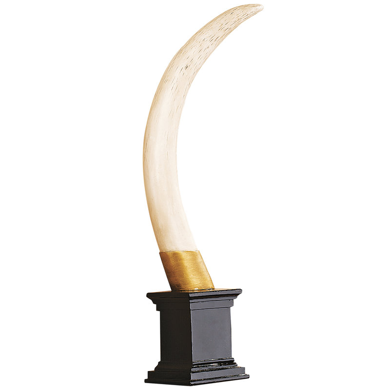 Trophée sculptural British Colonial Elephant Tusk