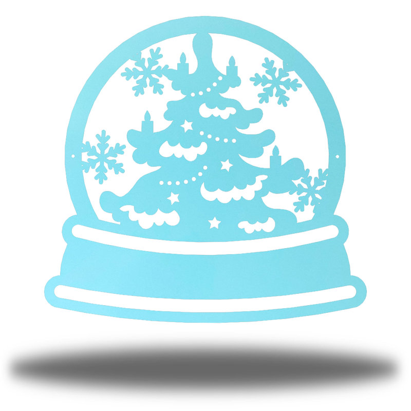 Boule à neige Eine, Turquoise, H 18 po x l 18 po