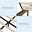 Structure de lit double en bois, support de lattes de 11,8 po, sans sommier, facile à assembler-129241550-129241545