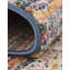 Tapis rayé jaune / bleu / rouge / bleu marine Hulsey-1400111750
