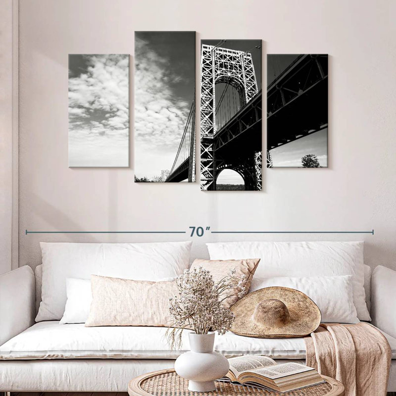 Lilie George Washington Bridge BW, 32" H x 52" W