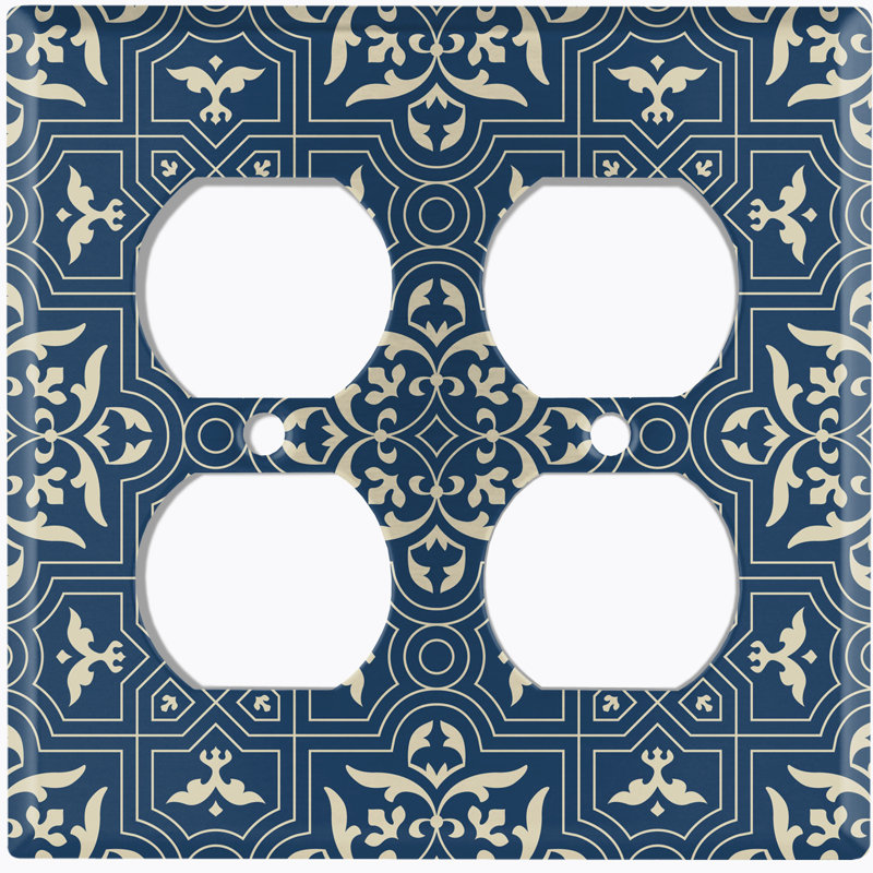 Patterned 2 - Gang Standard Wall Plate