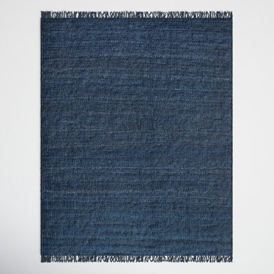 Safavieh Natural Fiber Hand Woven Jute Solid Color Rug In Navy