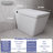 T2505-MG Smart Toilet, Square Seat Toilet with Cleaning Mode & Warm Air Dryer-110432777