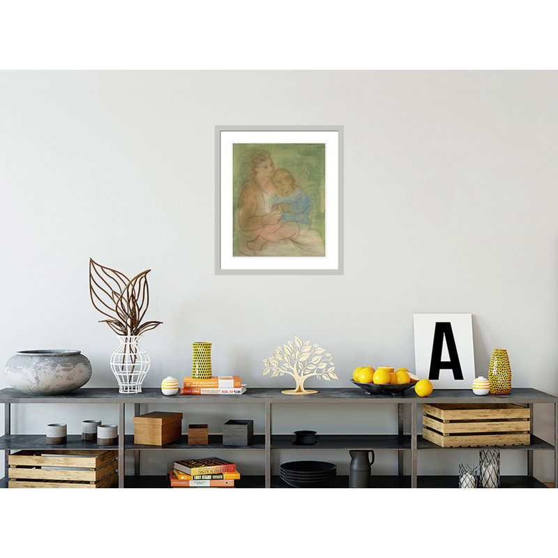 «Mother and Child» par Pablo Picasso, impression giclée sur cadre, 27.32" H x 23.5" W
