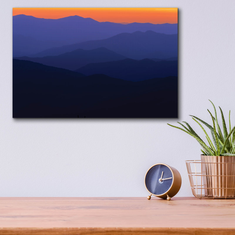 «Appalachian Hues Ii» par Rick Berk, art mural en verre acrylique, H 12 po x l 16 po x P 0,13 po