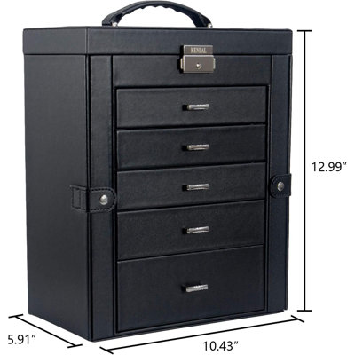 Leather Jewellery Box + Drawers