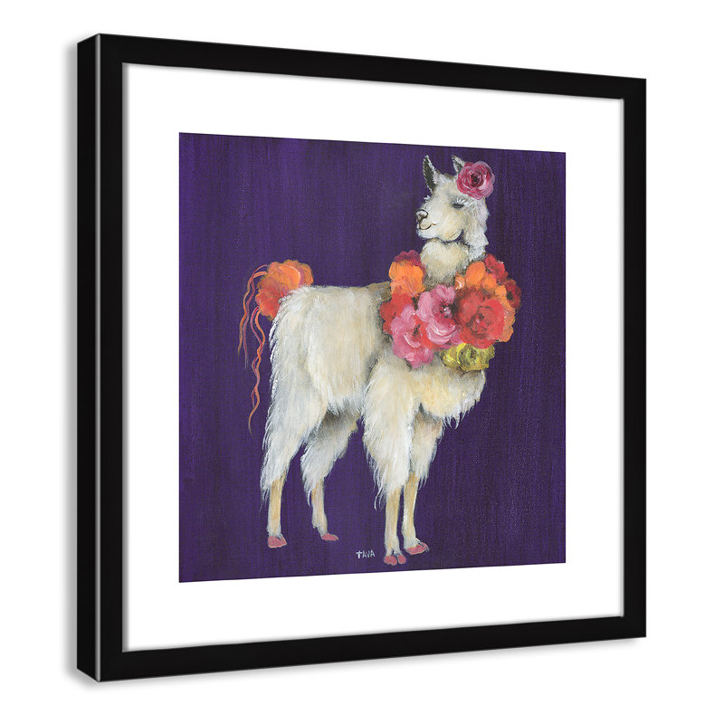 Little Animals, 17" H x 17" W x 1.18" D, Black Framed