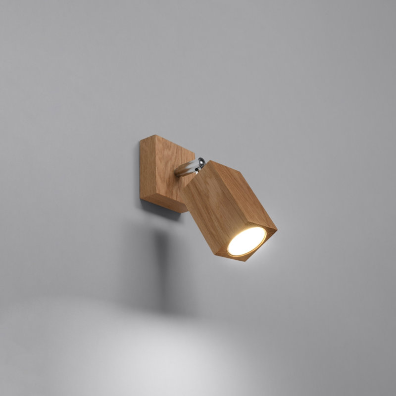 Solid Wood Flush Mounted Sconce