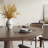 Dark Brown Thick Walnut Tone Solid Wood Dining Table-1158175668