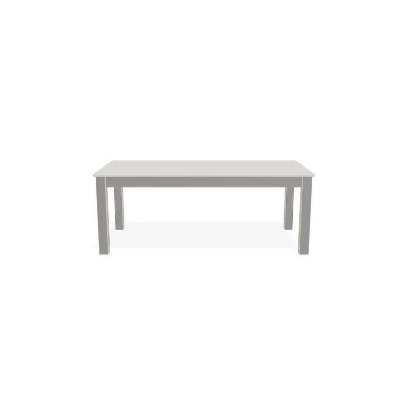 Outdoor Rectangular Coffee Table, Brown/Snow