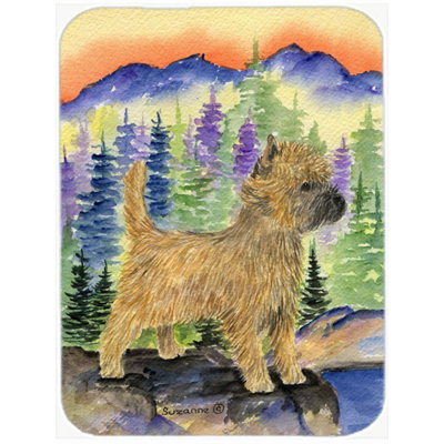 East Urban Home Cairn Terrier Glass Cutting Board