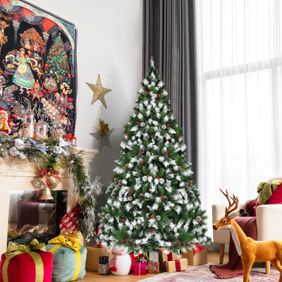Lighted Pine Christmas Tree