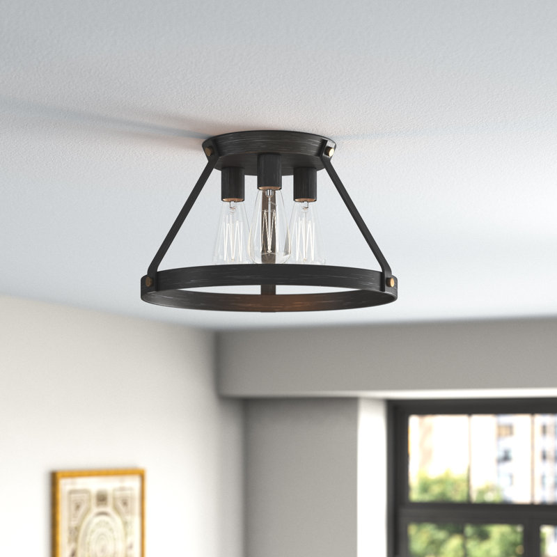 Plafonnier encastré 3 lumières 15 po