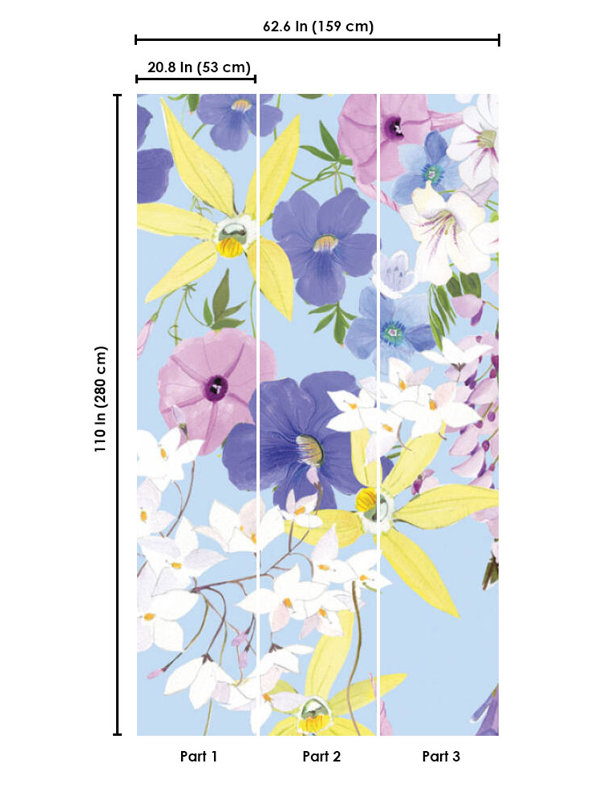 Papier peint floral Lillydale
