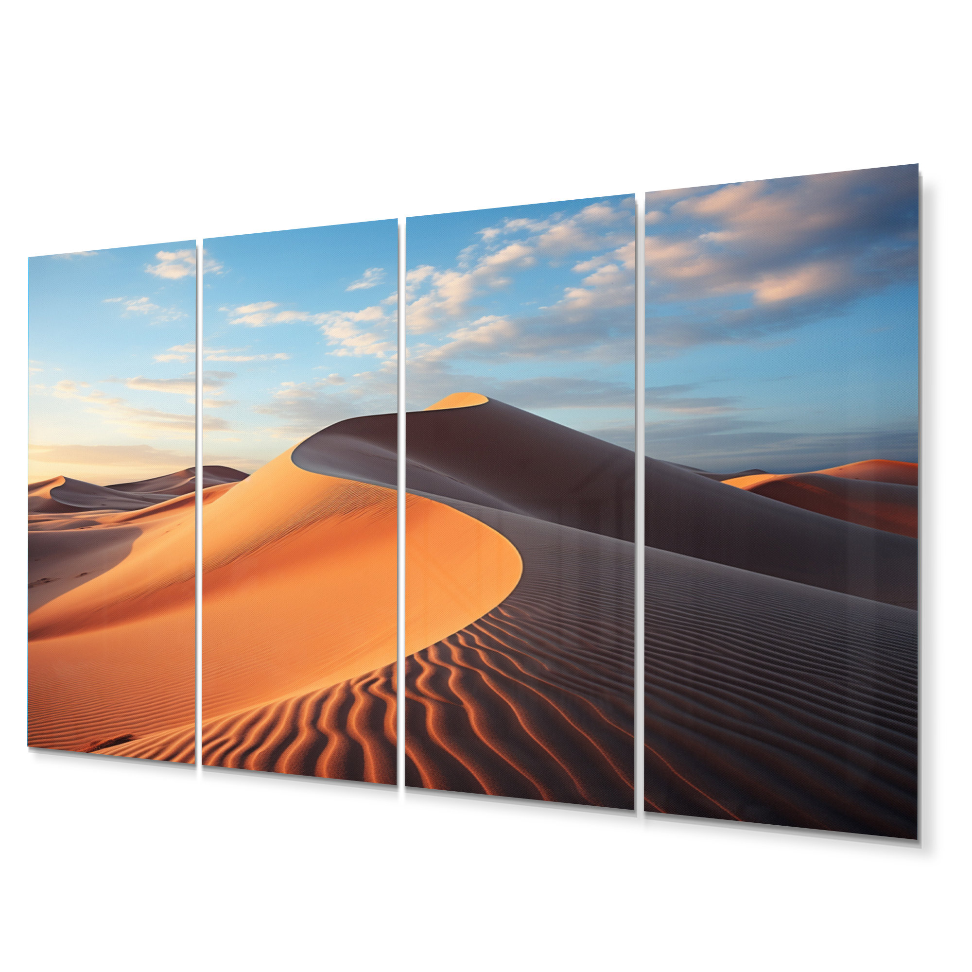 DesignArt Desert Glamis Sand Dunes II - Landscapes Metal Wall Decor Set ...