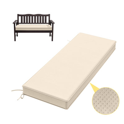 3" Thick Anti-Slip Bench Cushion For Indoor And Outdoor Use