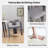 3-Piece Dining Table Set,Pedestal Dining Table With 2 Barrel Side Chairs-792757944-792757945