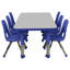 Table rectangulaire d'activités en T avec moulures totales réglables-109512145-109512144-109512148