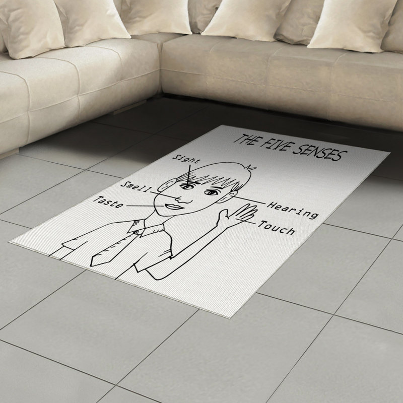 Tapis décoratif en fibre de polyester à haute densité, Rectangle— 4 pi x 5 pi 8 po