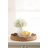 Scalloped Round Rattan Tray
