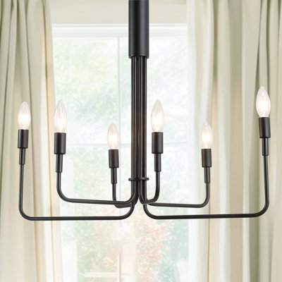 Lustre traditionnel / classique à 6 lumières de style bougie Emilyn