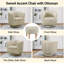 Fauteuil demi-tonneau pivotant avec repose-pieds Sharolynn-344291372