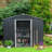 8Ft X 10Ft Outdoor Metal Storage Shed With Floor Base-123283135-123283136
