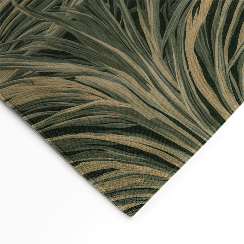 Tapis d'intérieur et d'extérieur brun Botanical, Rectangulaire 3 pi x 5 pi