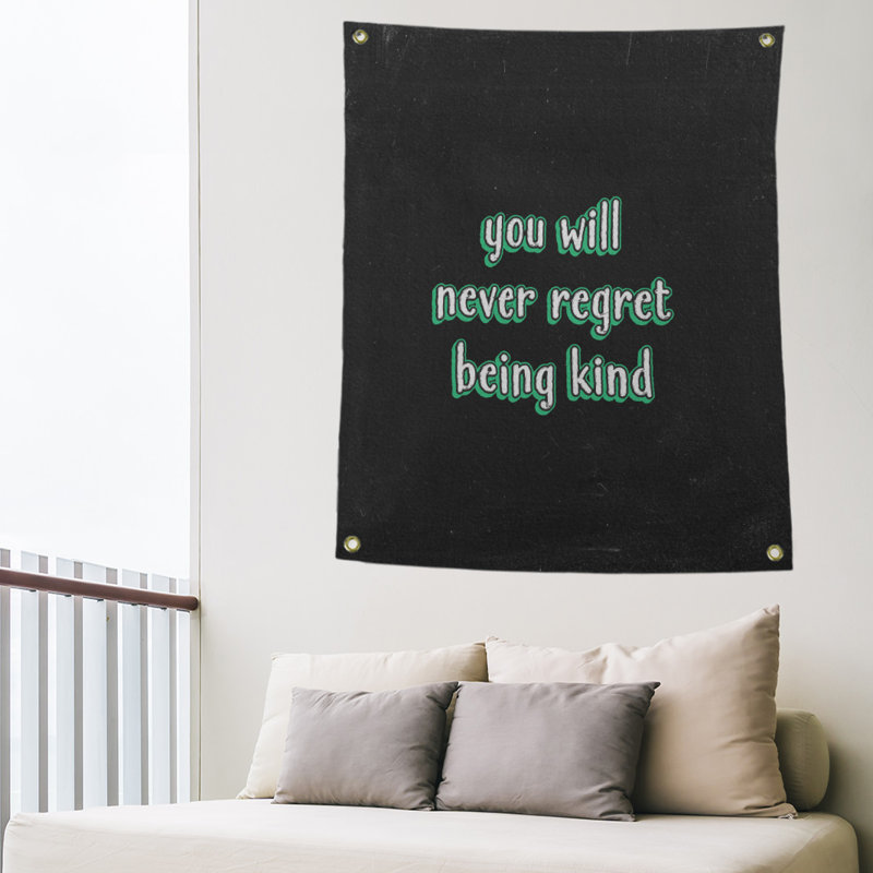 Tapisserie tableau noir en polyester quote quot, H 59 pi x l 50 po, Vert